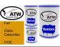 Preview: Fiat, Giallo Caterpillar, 010E: 500ml Lackdose + 500ml Klarlack + 250ml Härter - Set, von ATW Autoteile West.